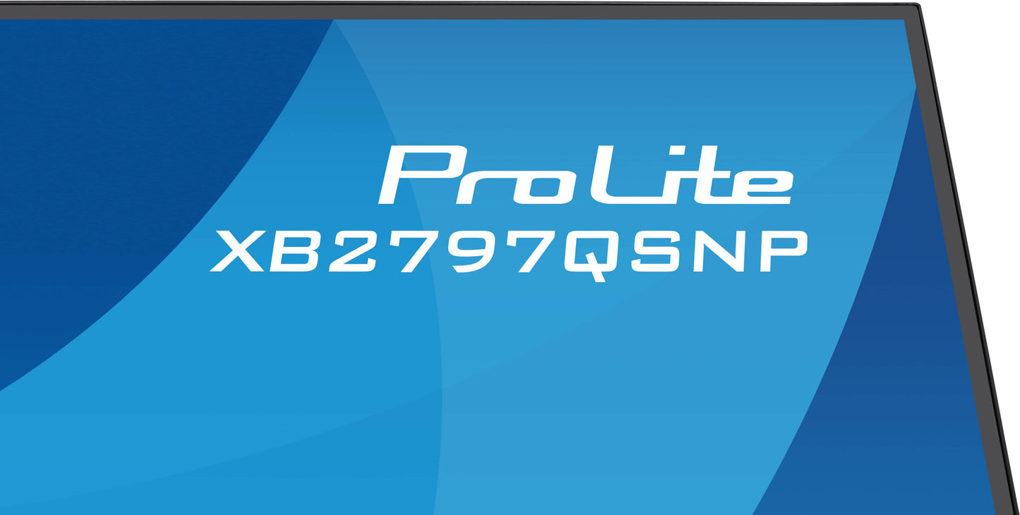 iiyama ProLite XB2797QSNP-B1 computer monitor 68.6 cm (27") 2560 x 1440 pixels Quad HD LCD Black