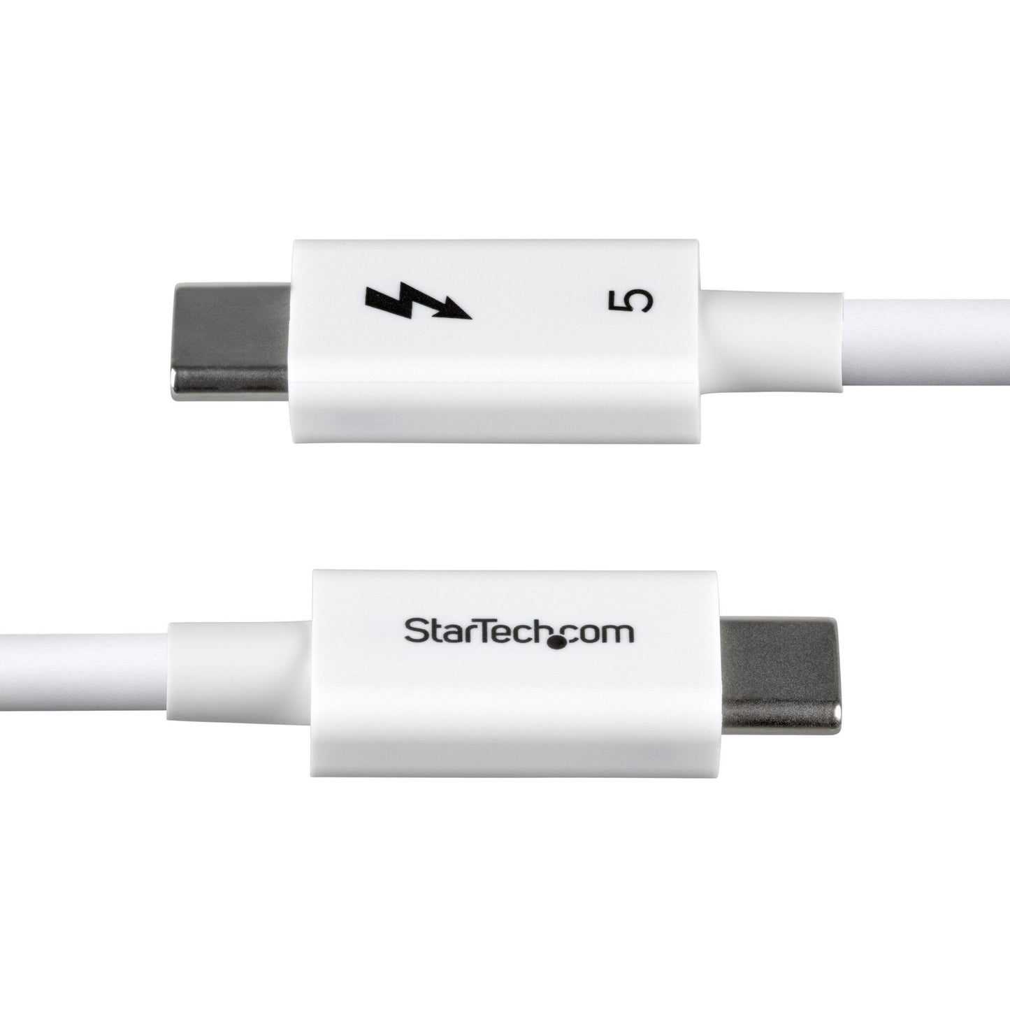 StarTech.com 3ft (1m) Thunderbolt 5 Cable, 80Gbps/Up to 120Gbps, 240W PD, 8K 60Hz, Certified Thunderbolt Cable, Compatible w/Thunderbolt 4/USB4/USB-C - White
