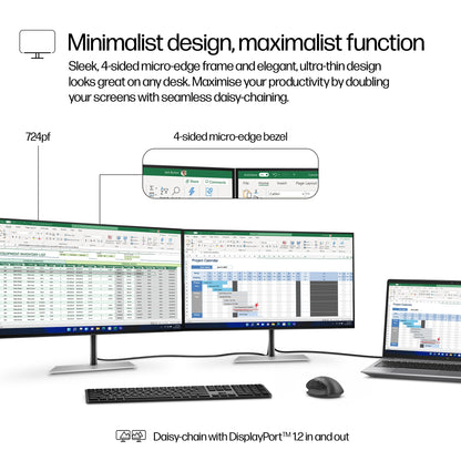 HP Series 7 Pro 23.8 inch FHD Monitor - 724pf