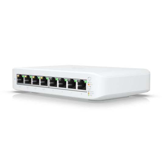 Ubiquiti Lite 8 PoE network switch, white