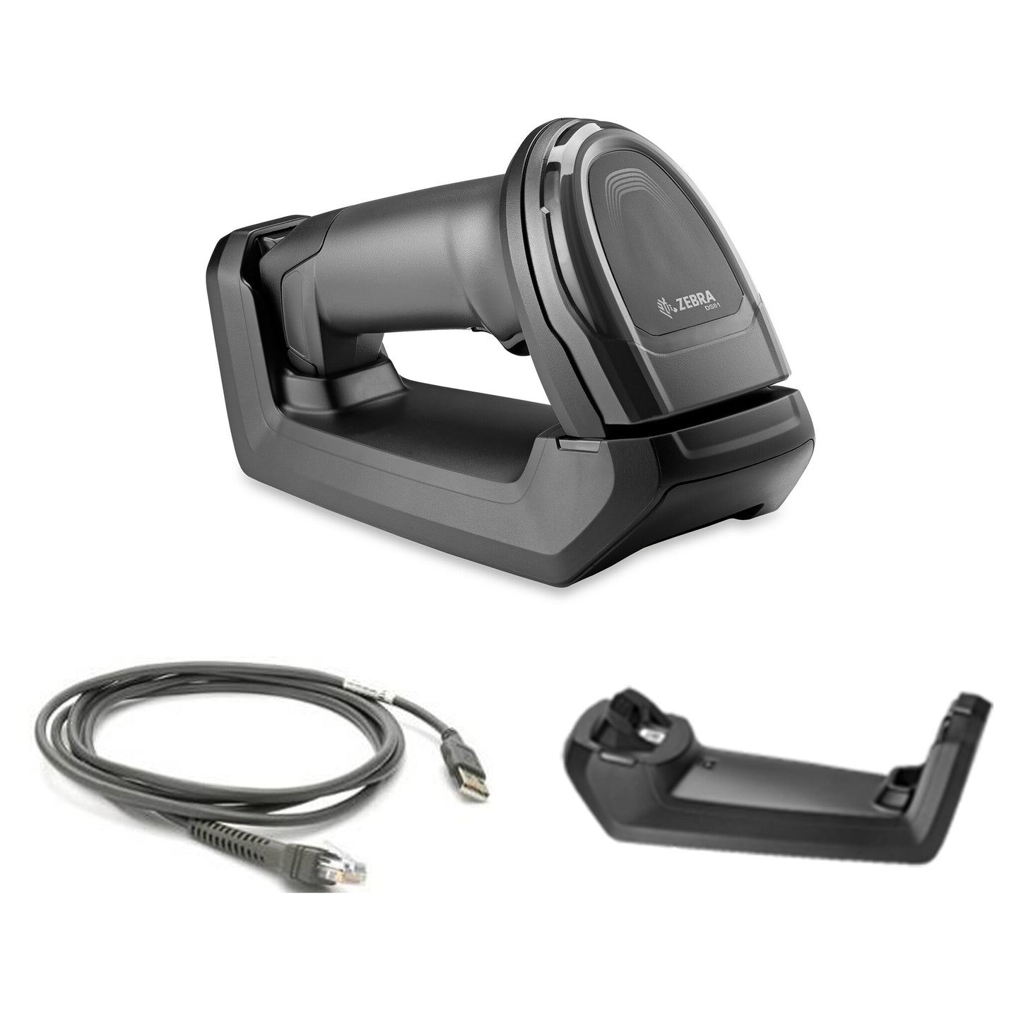 Zebra DS8178 Cordless 1D/2D Handheld Imager, Standard Cradle Kit, 1280 x 960 pixels, Circular 617nm Amber LED, Bluetooth 4.0 BLE, IP42, Twilight Black