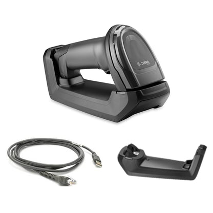 Zebra DS8178 Cordless 1D/2D Handheld Imager, Standard Cradle Kit, 1280 x 960 pixels, Circular 617nm Amber LED, Bluetooth 4.0 BLE, IP42, Twilight Black