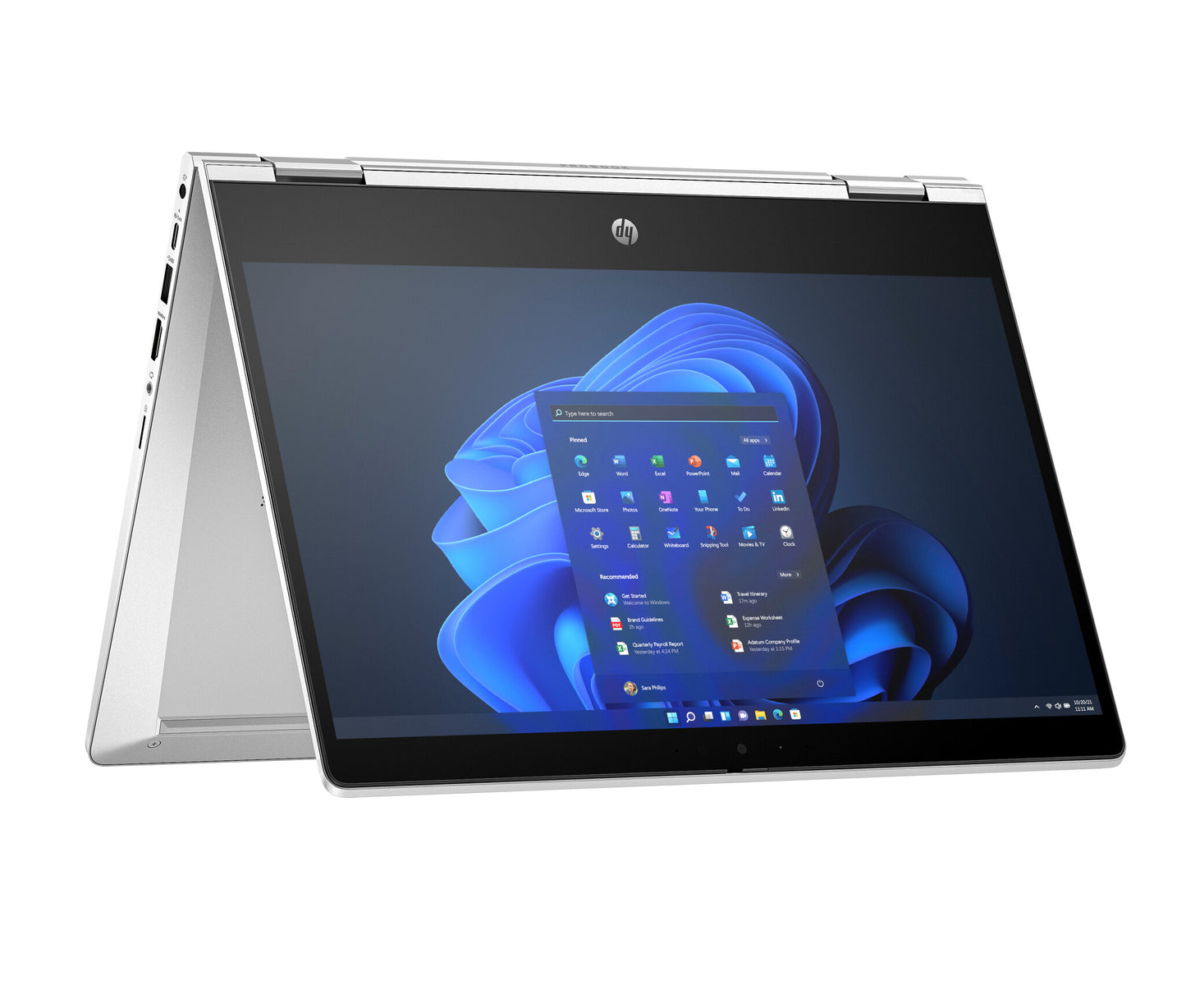 HP Pro x360 435 G10 AMD Ryzen™ 5 7530U Hybrid (2-in-1) 33.8 cm (13.3") Touchscreen Full HD 8 GB DDR4-SDRAM 256 GB SSD Wi-Fi 6E (802.11ax) Windows 11 Pro Silver