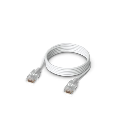 Ubiquiti UACC-Cable-Patch-EL-1M-W networking cable Translucent, White Cat6