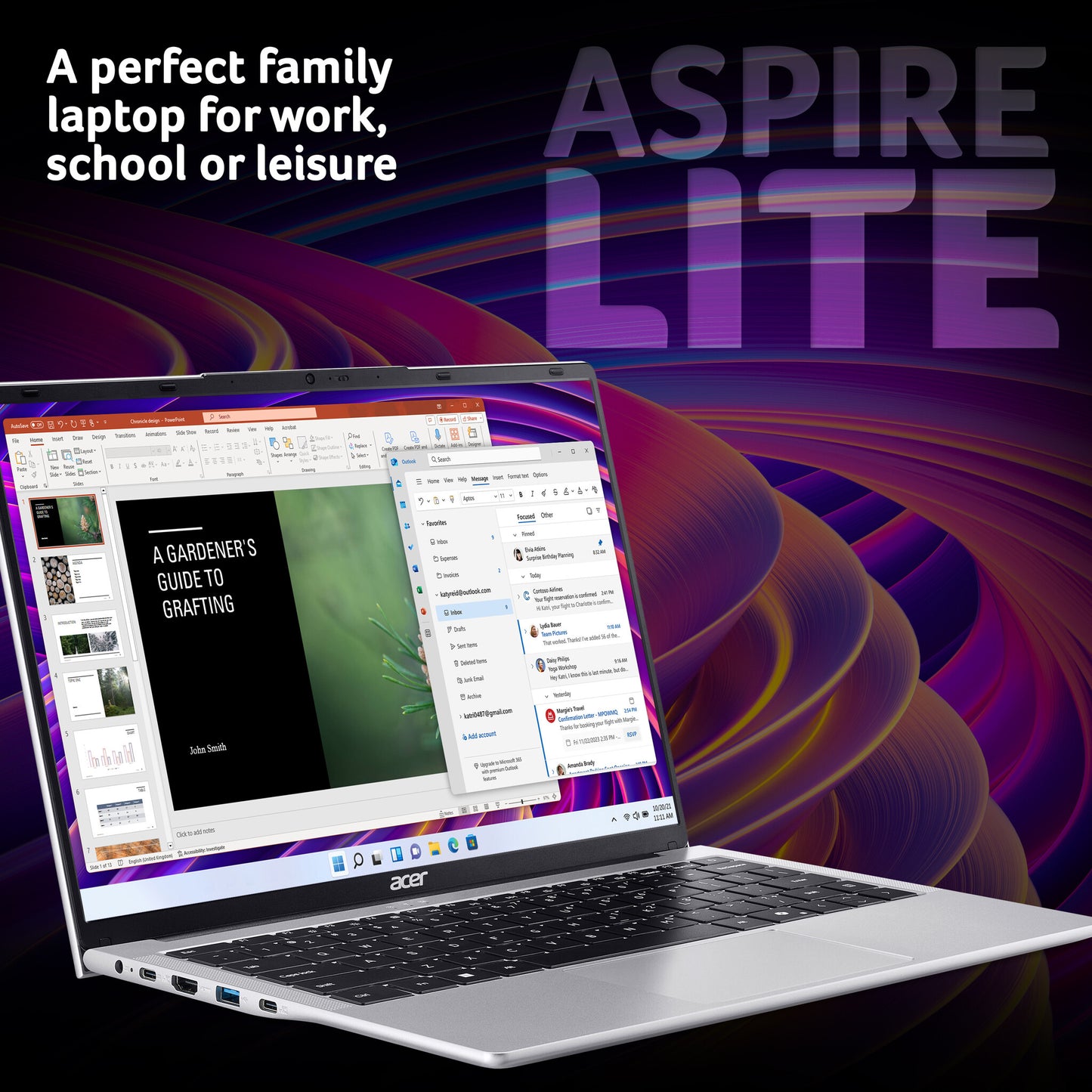 Acer Aspire Lite AL14-32P - 14" WUXGA, Intel Core 3 N355, 8GB, 256GB SSD, Windows 11 Notebook