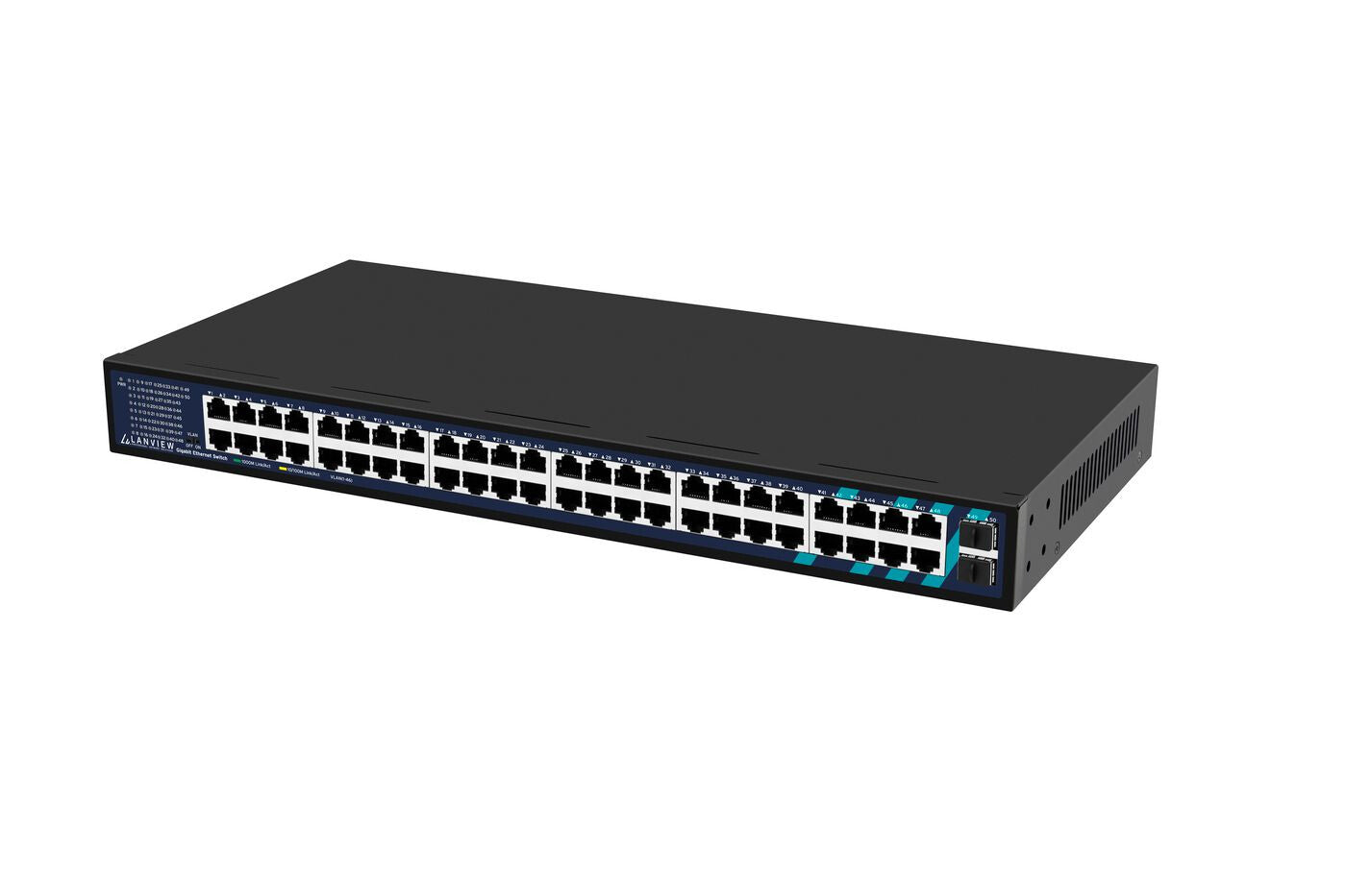 Lanview LVN-1UMOUNT-48PORT-2SFP-1G network switch Unmanaged Gigabit Ethernet (10/100/1000)