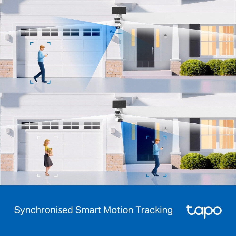 TP-Link Tapo Solar-Pow Dual-Lens Pan/Tilt Sec Cam Kit smart home security kit