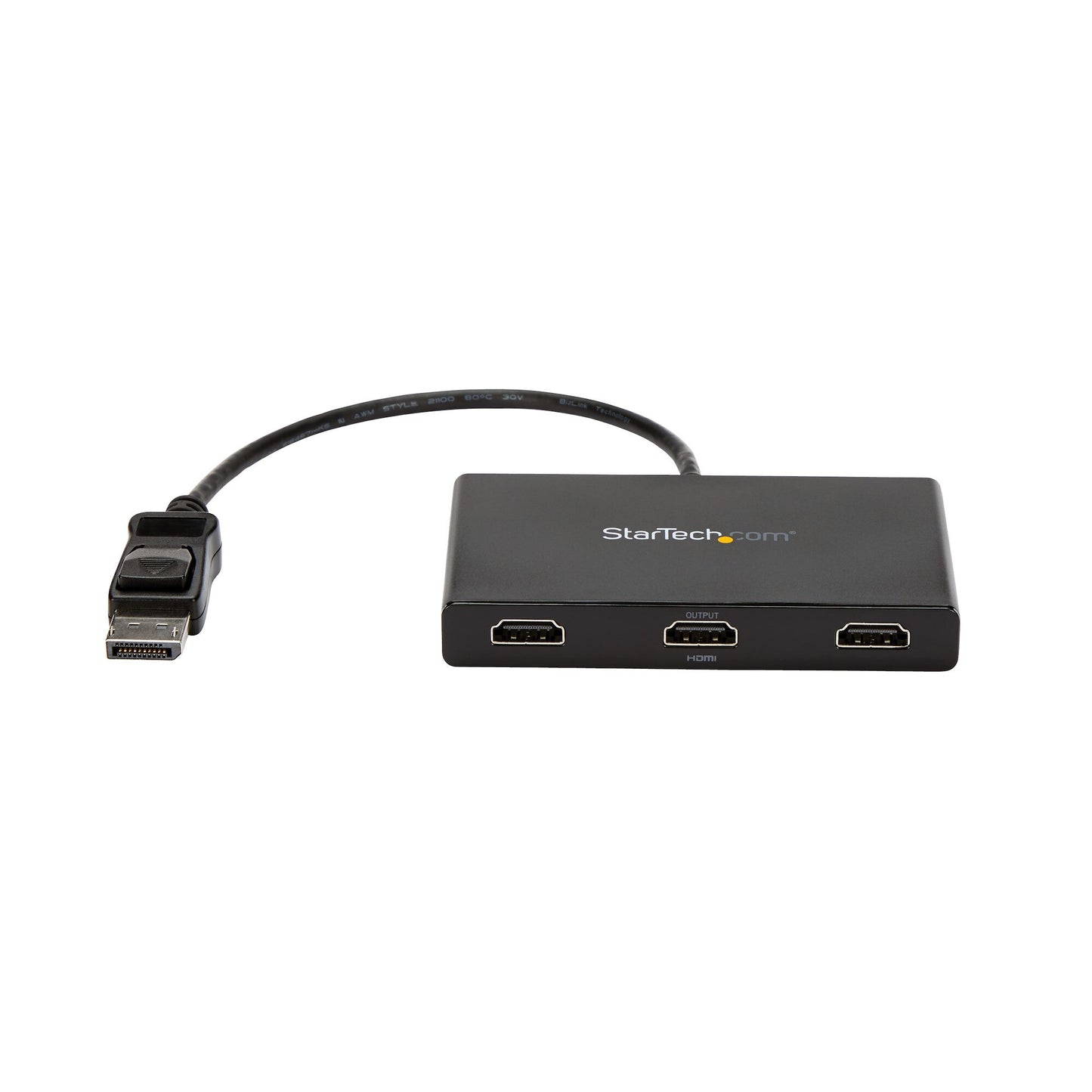 StarTech.com 3-Port Multi Monitor Adapter - DisplayPort 1.2 to 3x HDMI MST Hub - Triple 1080p HDMI Monitors - Video Splitter for Extended Desktop Mode on Windows PCs Only - DP to 3x HDMI