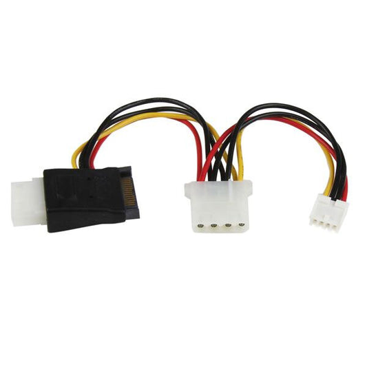 StarTech.com LP4 to SATA Power Cable Adapter with Floppy Power