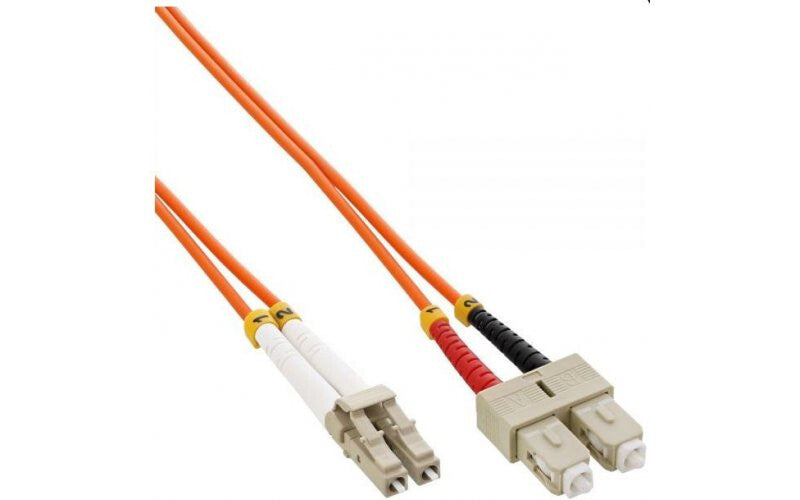 Mercodan 40400035 InfiniBand/fibre optic cable 2 m LC SC Multicolour, Orange