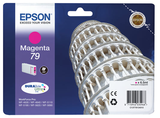 Epson Tower of Pisa Singlepack Magenta 79 DURABrite Ultra Ink