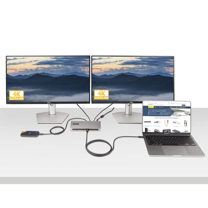 StarTech.com 6.6ft (2m) Active Thunderbolt 4 Cable, 40Gbps, 100W Power Delivery, 4K/8K Video, Intel-Certified Thunderbolt Cable - Compatible w/ USB4/Thunderbolt 4/ USB 3.2/ USB Type-C/DisplayPort/Thunderbolt 3