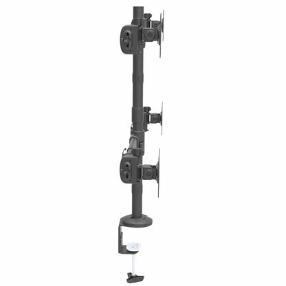 StarTech.com Desk Mount Quad Monitor Arm - Ergonomic VESA 4 Monitor Mount 2x2 up to 27" - Articulating & Height Adjustable Pole Mount - Tilt/Swivel/Rotate LCD/LED Screen - Desk Clamp/Grommet