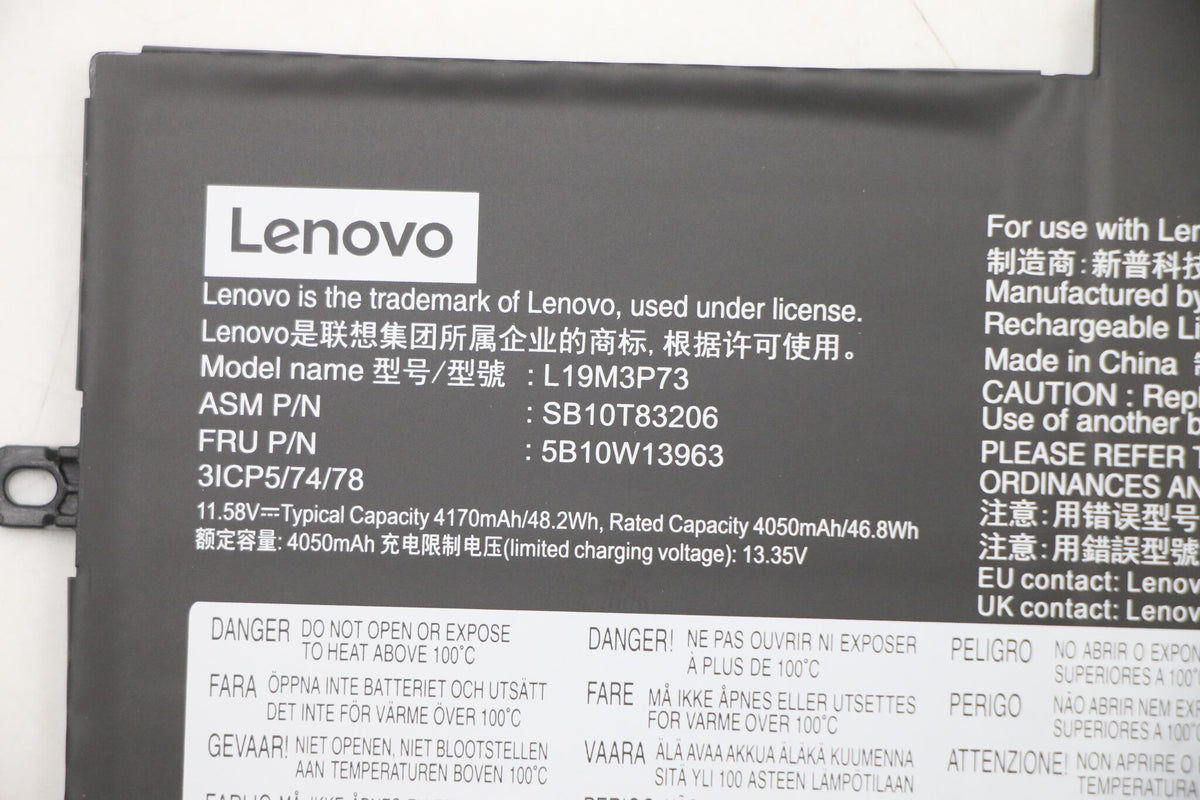 Lenovo 5B10W13963 laptop spare part Battery