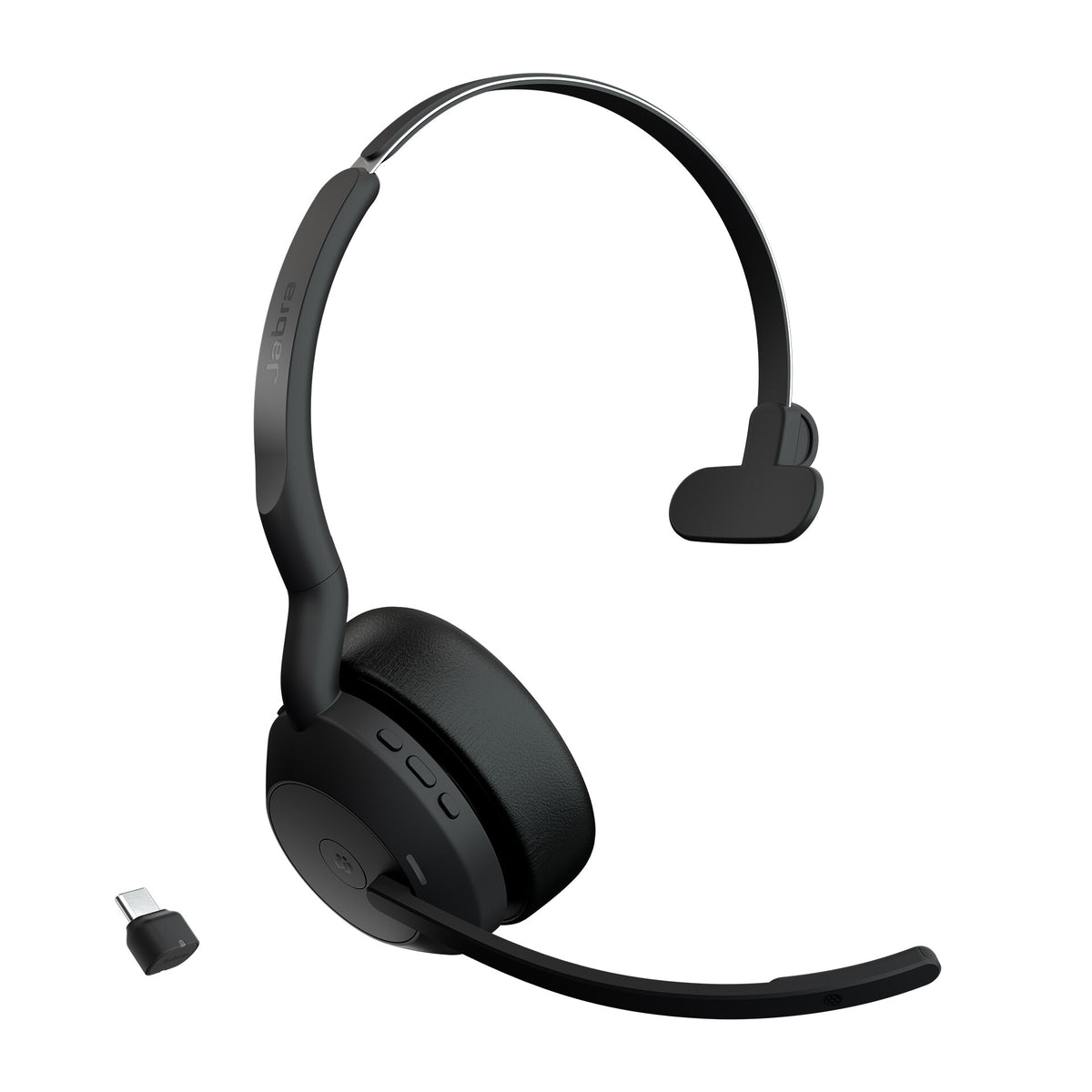 Jabra Evolve2 55 - Link380c MS Mono headset, Head-band, Wireless connection, Boom microphone, Office/Call center