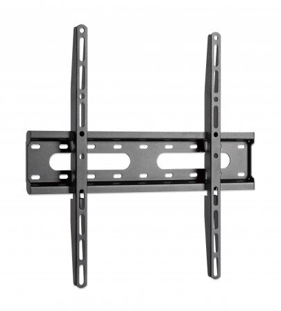 Manhattan Wall Mount for TV & Monitors (Fixed Low Profile), For screens 32" to 55", VESA compatibility: all between 75x75mm to 400x400mm - check the dimensions of the four mounting holes on back of screen to ensure it fits, Max 45kg, Black, Bracket