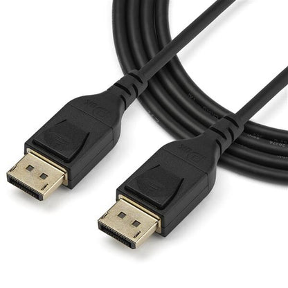 StarTech.com 6ft (2m) VESA Certified DisplayPort 1.4 Cable - 8K 60Hz HBR3 HDR - UHD DisplayPort to DisplayPort Monitor Cord - Ultra HD 4K 120Hz DP 1.4 Slim Video Cable M/M DP Connector