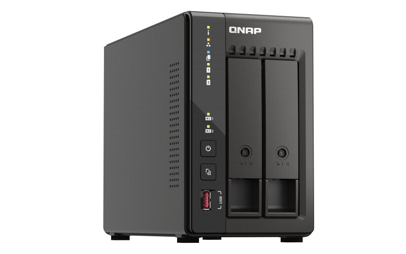 QNAP TS-253E NAS Tower Intel® Celeron® J6412 8 GB 8 TB HDD QNAP QTS Black