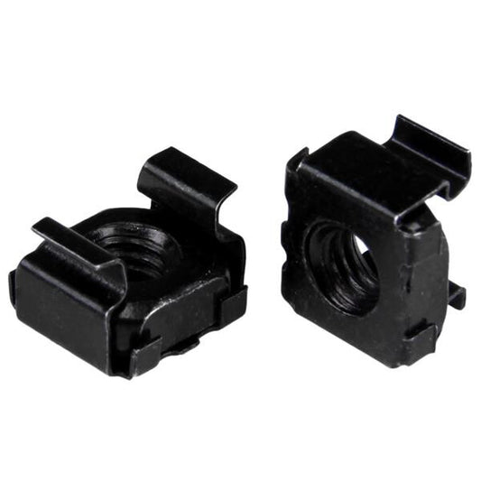 StarTech.com 50-Pack M5 Square Hole Cage Nuts and Installation Tool for 19" or 10" Server Racks, Cabinets and Enclosures, Black - TAA