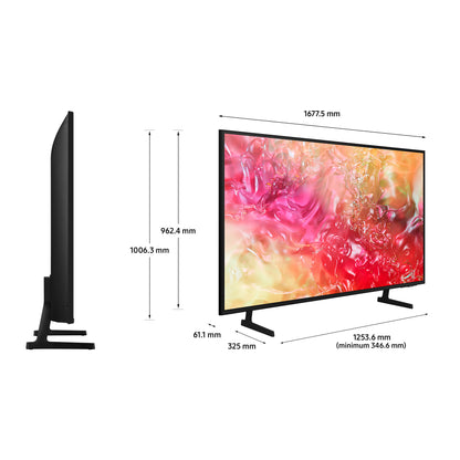 Samsung Series 7 UE75DU7100KXXU TV 190.5 cm (75") 4K Ultra HD Smart TV Wi-Fi Black