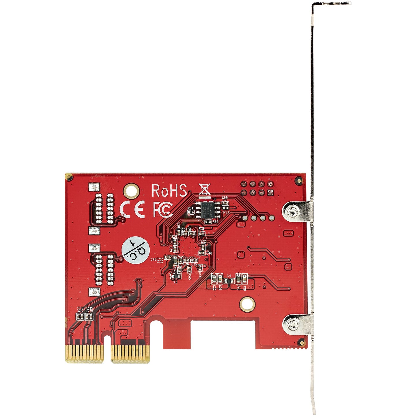 StarTech.com SATA PCIe Card - 4 Port PCIe SATA Expansion Card - 6Gbps - Low Profile Bracket - Stacked SATA Connectors - ASM1164 Non-Raid - PCI Express to SATA Converter