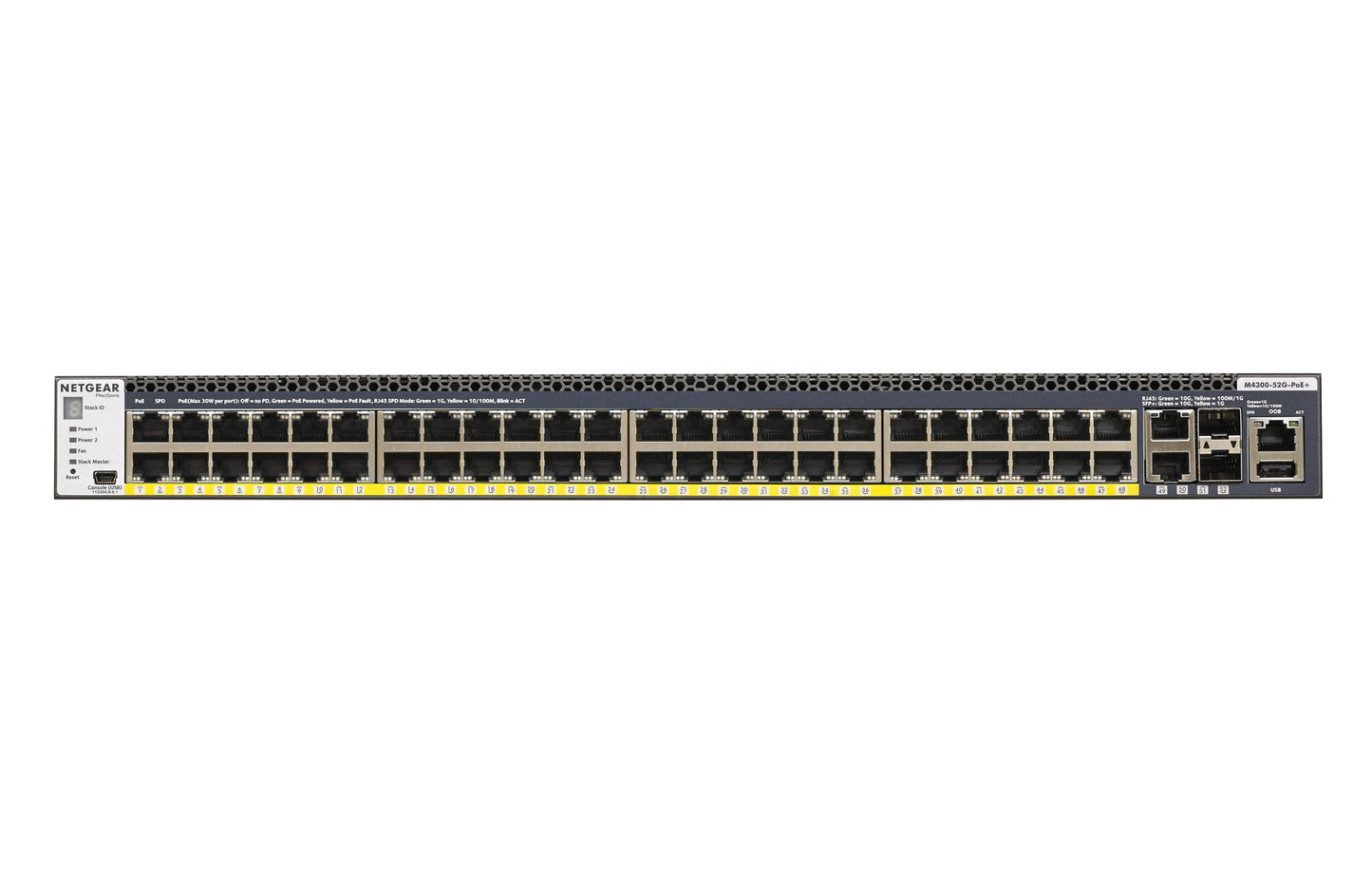 NETGEAR GSM4352PA Managed L2/L3/L4 Gigabit Ethernet (10/100/1000) Power over Ethernet (PoE) 1U Black