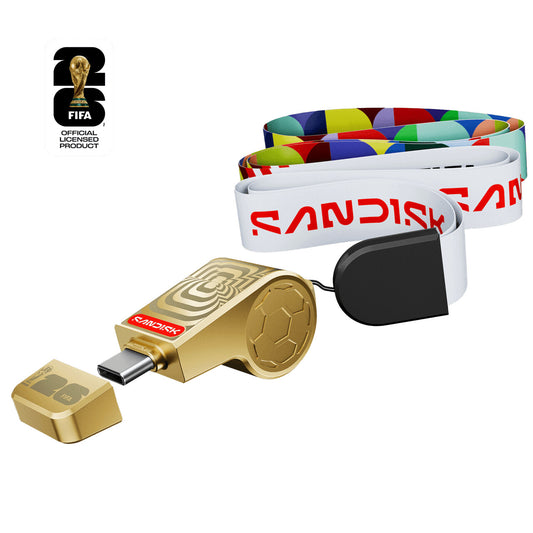 SanDisk USB-C Flash Drive: FIFA World Cup 2026 - 128GB (Gold Edition), USB 3.2 Gen 1 (3.1 Gen 1)