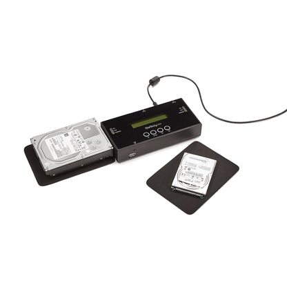 StarTech.com 1:1 Standalone Hard Drive Duplicator and Eraser, SAS and SATA HDD/SSD Cloner/Copier, Hard Drive Duplicator and Sanitizer, LCD Display, TAA Compliant