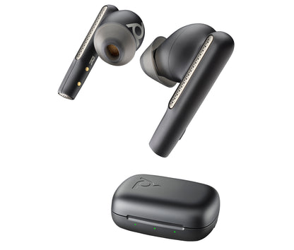 HP Poly Voyager Free 60 UC M Carbon Black Earbuds +BT700 USB-C Adapter +Basic Charge Case