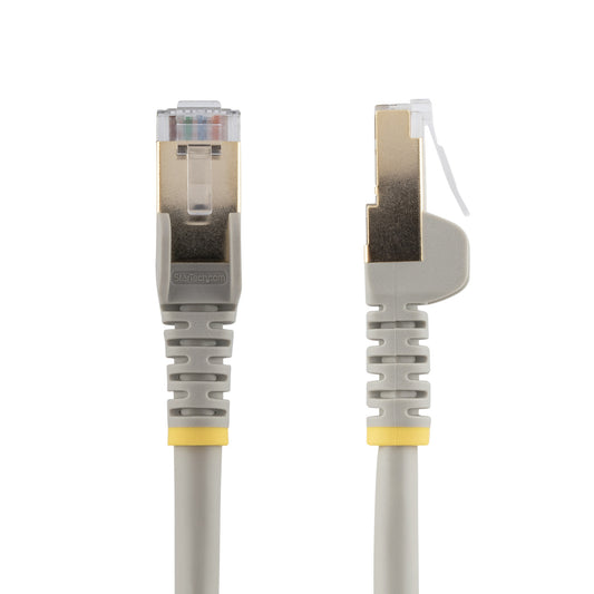 StarTech.com 1,5m CAT6a Ethernet Cable - 10 Gigabit Shielded Snagless RJ45 100W PoE Patch Cord - 10GbE STP Network Cable w/Strain Relief - Gray Individually Tested/Wiring is UL Certified/TIA
