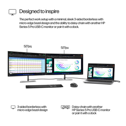 HP Series 5 Pro 27 inch QHD Monitor - 527pq