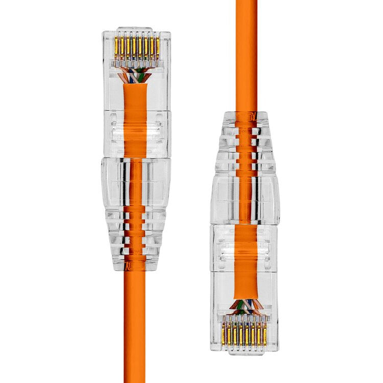 ProXtend Ultra Slim CAT6 U/UTP CU LSZH Ethernet Cable Orange 3M