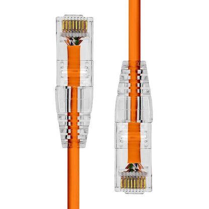 ProXtend Ultra Slim CAT6 U/UTP CU LSZH Ethernet Cable Orange 4M