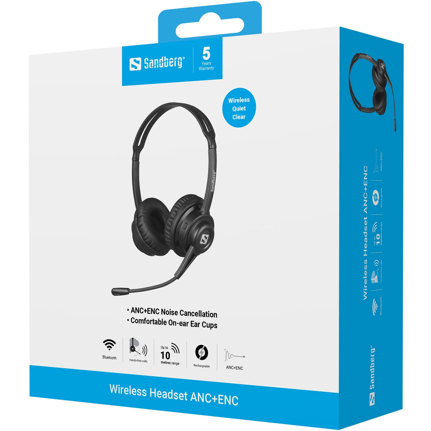 Sandberg Wireless Headset ANC+ENC