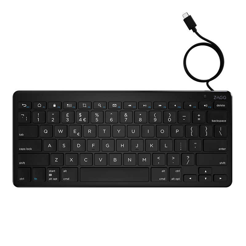 ZAGG Universal Keyboard USB C Wired KB UK English