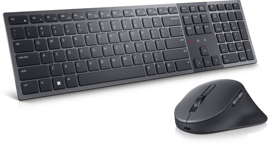 DELL KM900 keyboard Mouse included RF Wireless + Bluetooth QWERTY UK English Graphite