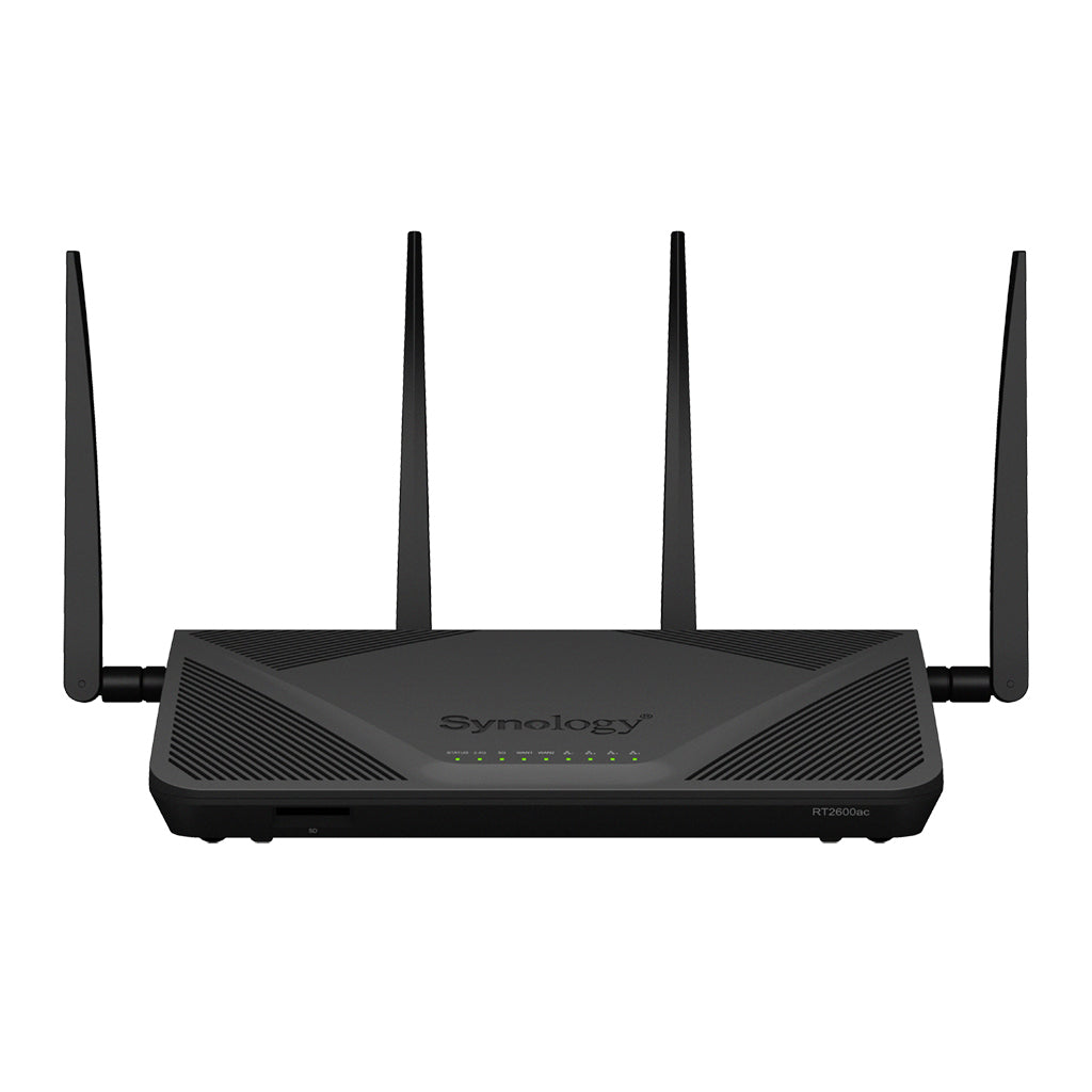 Synology RT2600AC wireless router Gigabit Ethernet Dual-band (2.4 GHz / 5 GHz) Black