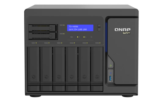 QNAP TS-h886 NAS Tower Ethernet LAN Black D-1622