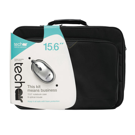 Techair TABUN29Mv4 14-15.6" Classic Laptop Bag and Mouse