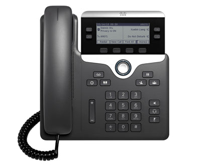 Cisco 7821 IP phone Black, Silver 2 lines