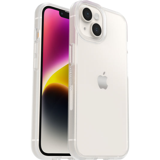 OtterBox React Case for iPhone 14, Shockproof, Drop proof, Ultra-Slim, Protective Thin Case, Tested to Military Standard, Antimicrobial Protection, Clear, No retail packaging