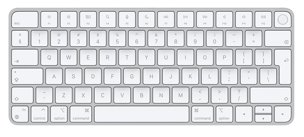 Apple Magic keyboard USB + Bluetooth English Aluminium, White