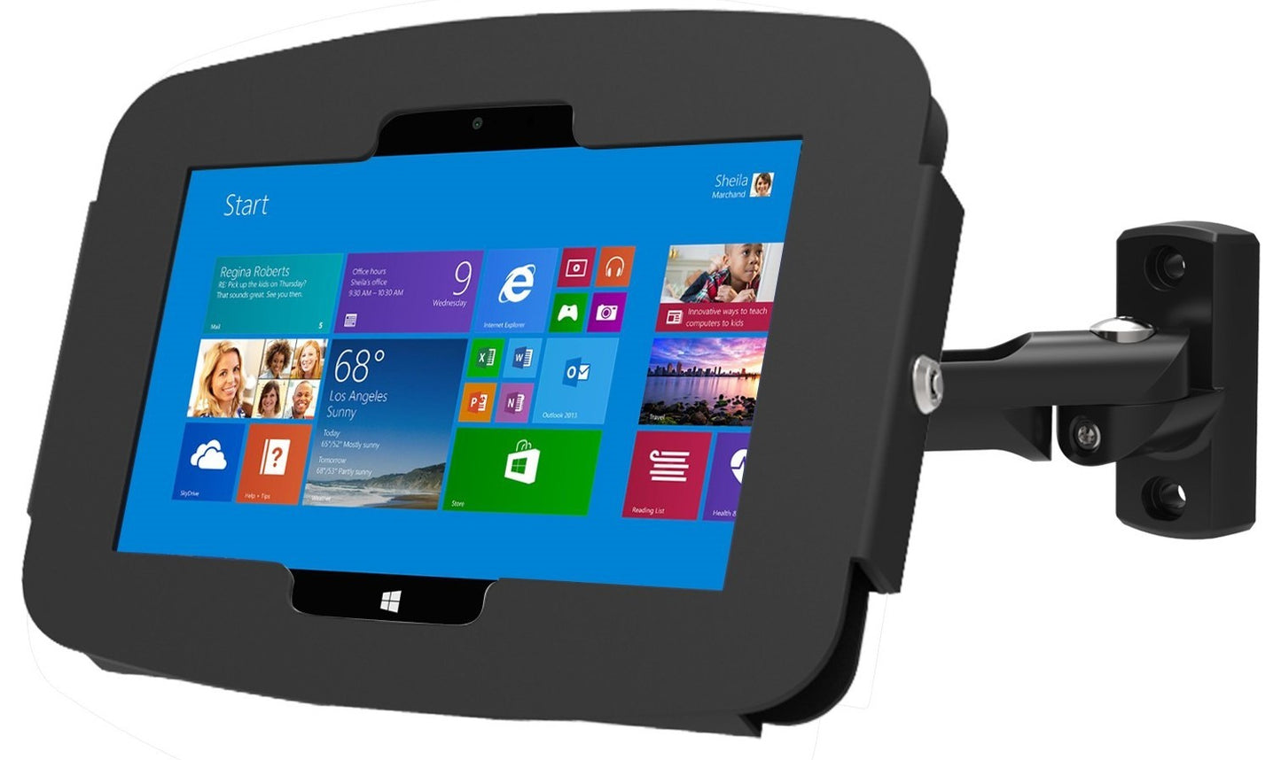 Compulocks Surface Pro 3-7 Space Enclosure Swing Wall Mount Black