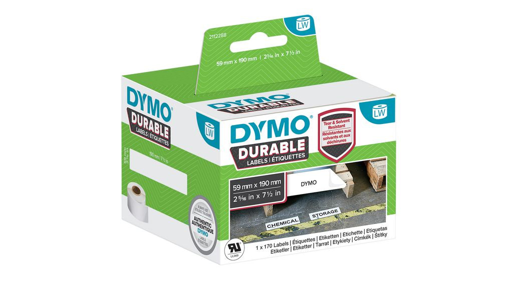 DYMO LabelWriter™ Durable Labels - 59 x 190 mm