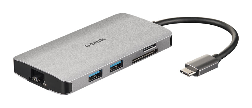 D-Link DUB-M810 laptop dock/port replicator Wired USB 3.2 Gen 1 (3.1 Gen 1) Type-C Silver