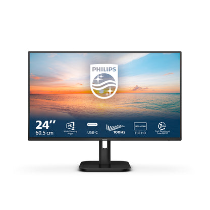 Philips 1000 series 24E1N1300A/00 computer monitor 60.5 cm (23.8") 1920 x 1080 pixels Full HD LCD Black