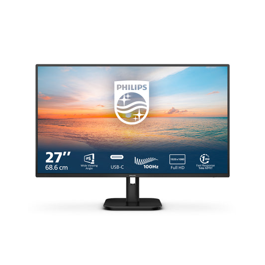 Philips 1000 series 27E1N1300A/00 computer monitor 68.6 cm (27") 1920 x 1080 pixels Full HD LCD Black