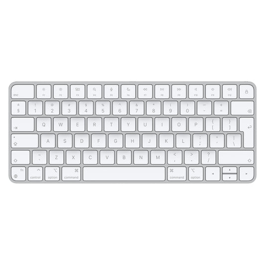 Apple Magic keyboard USB + Bluetooth English Aluminium, White