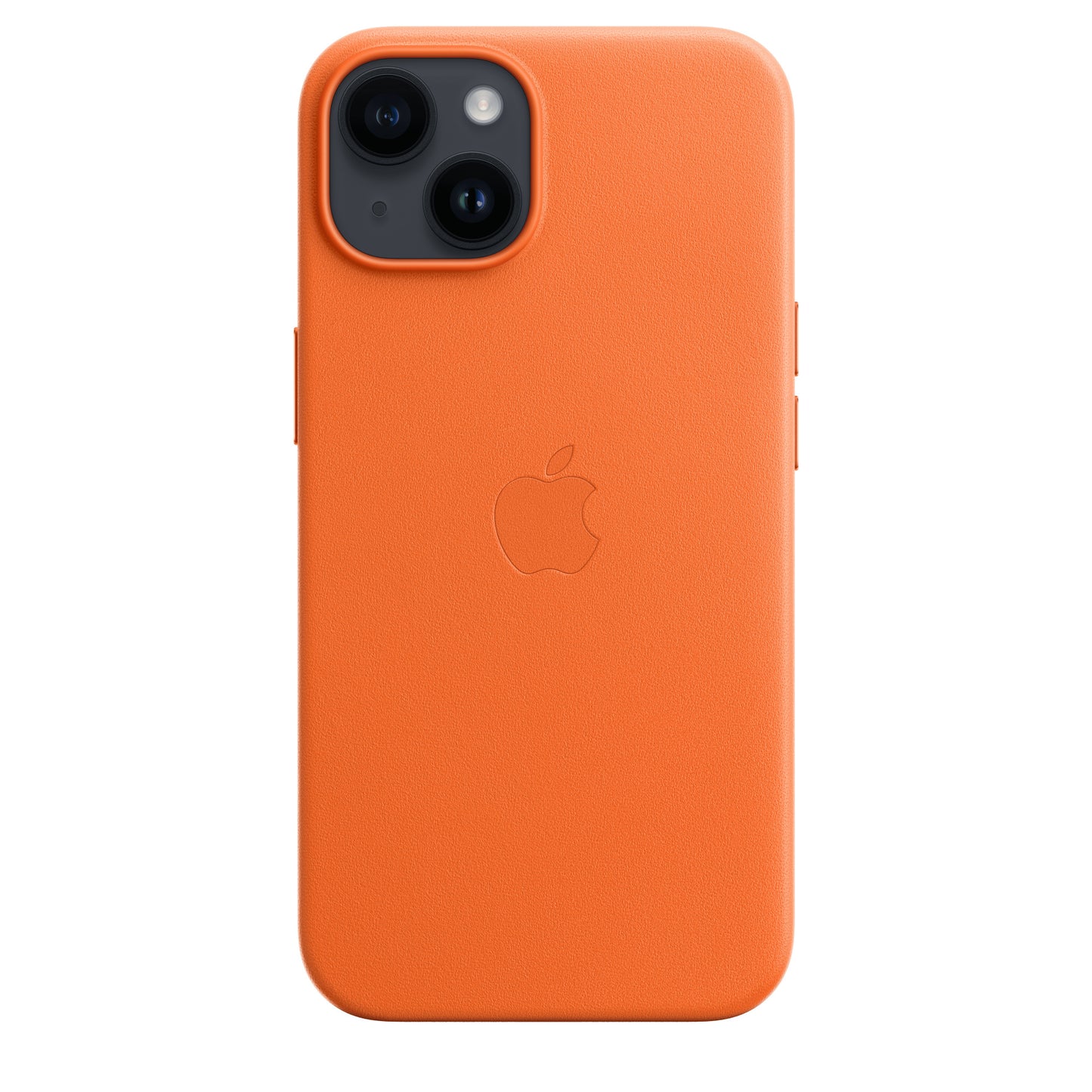 Apple iPhone 14 Leather Case with MagSafe - Orange