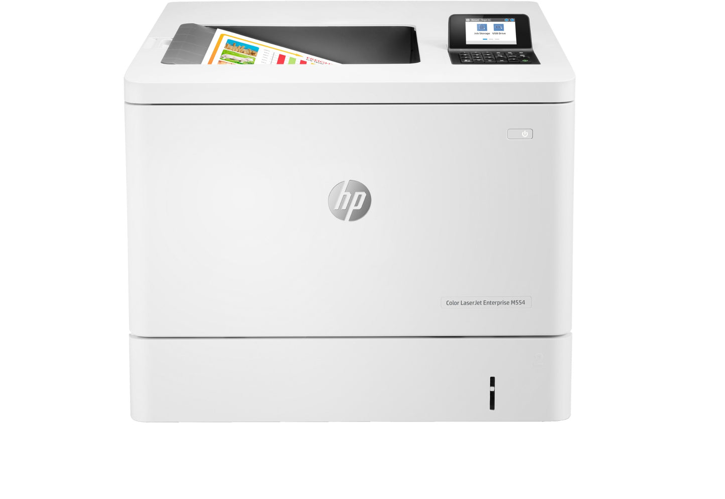 HP Color LaserJet Enterprise M554dn Printer, Print, Front-facing USB printing; Two-sided printing